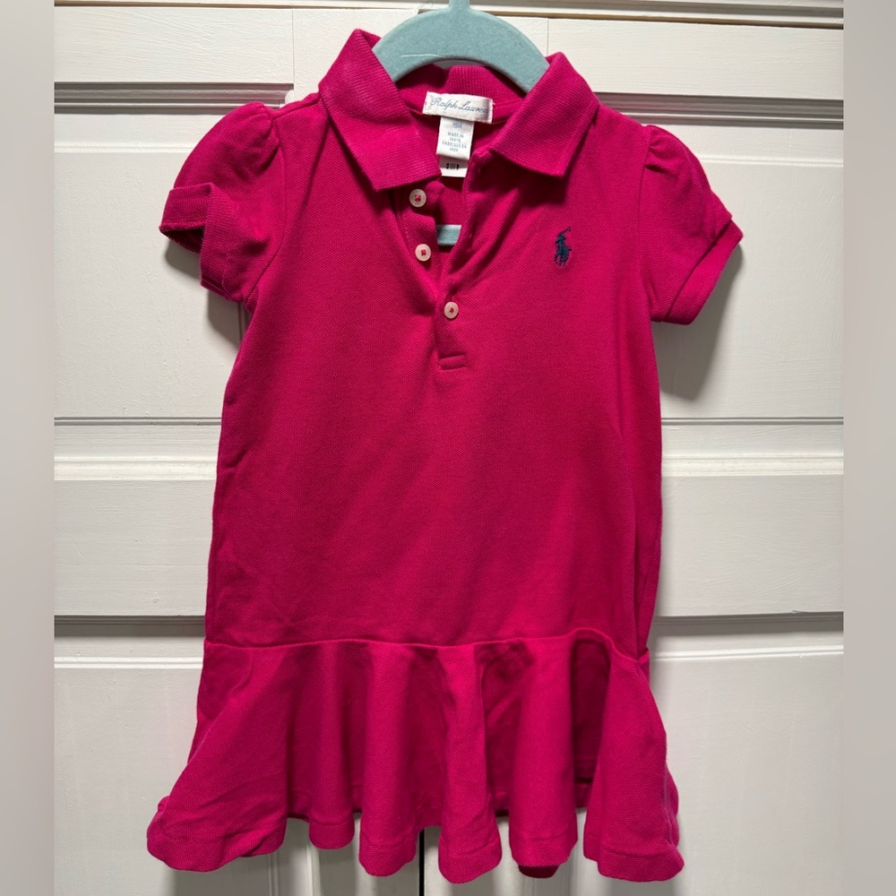 Ralph Lauren Fuchsia Kids Polo Dress